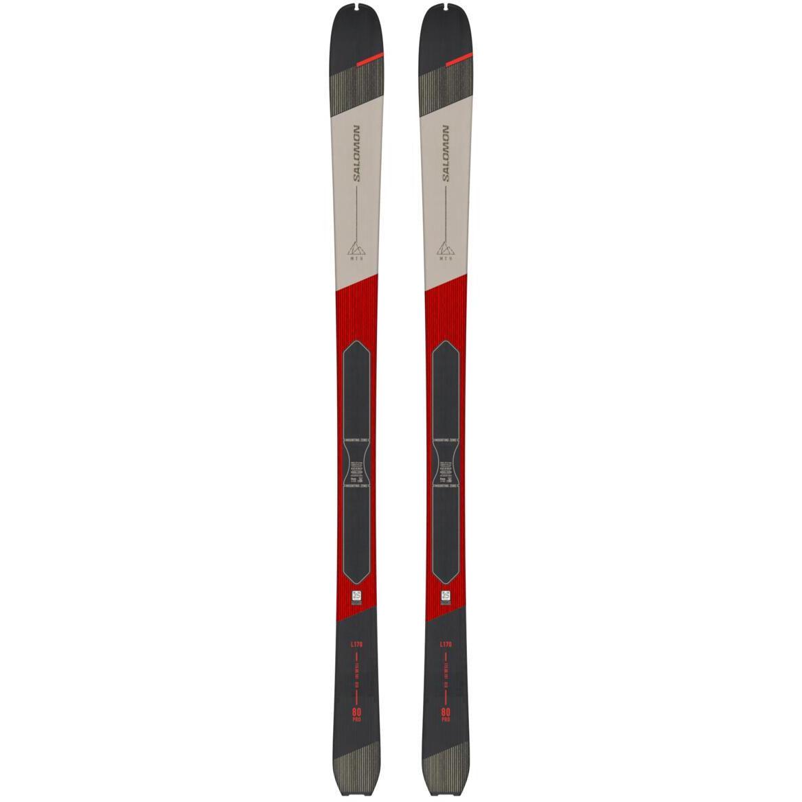 Salomon MTN 80 PRO Alpine Touring Ski Skis - Touring Skis - Ski Mountaineering - Mens Salomon 158