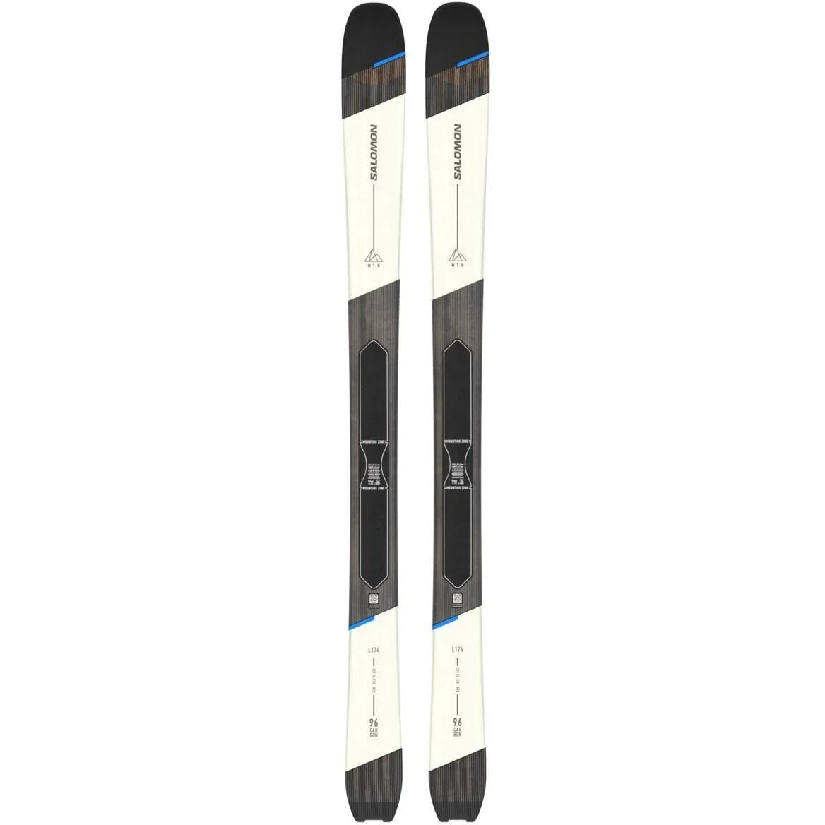 Salomon MTN 96 CARBON Alpine Touring Ski Skis - Touring Skis - Ski Mountaineering - Mens Salomon 166