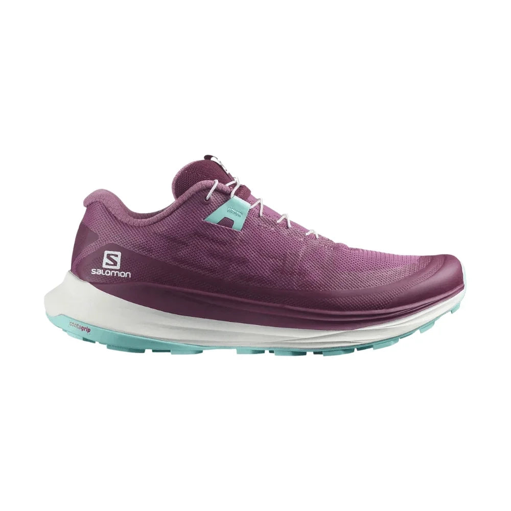 Salomon W Ultra Glide Running Shoe Summer Footwear - Trail Running Footwear - Womens Salomon 6 Tulipwood/White/Tanager Turquoise
