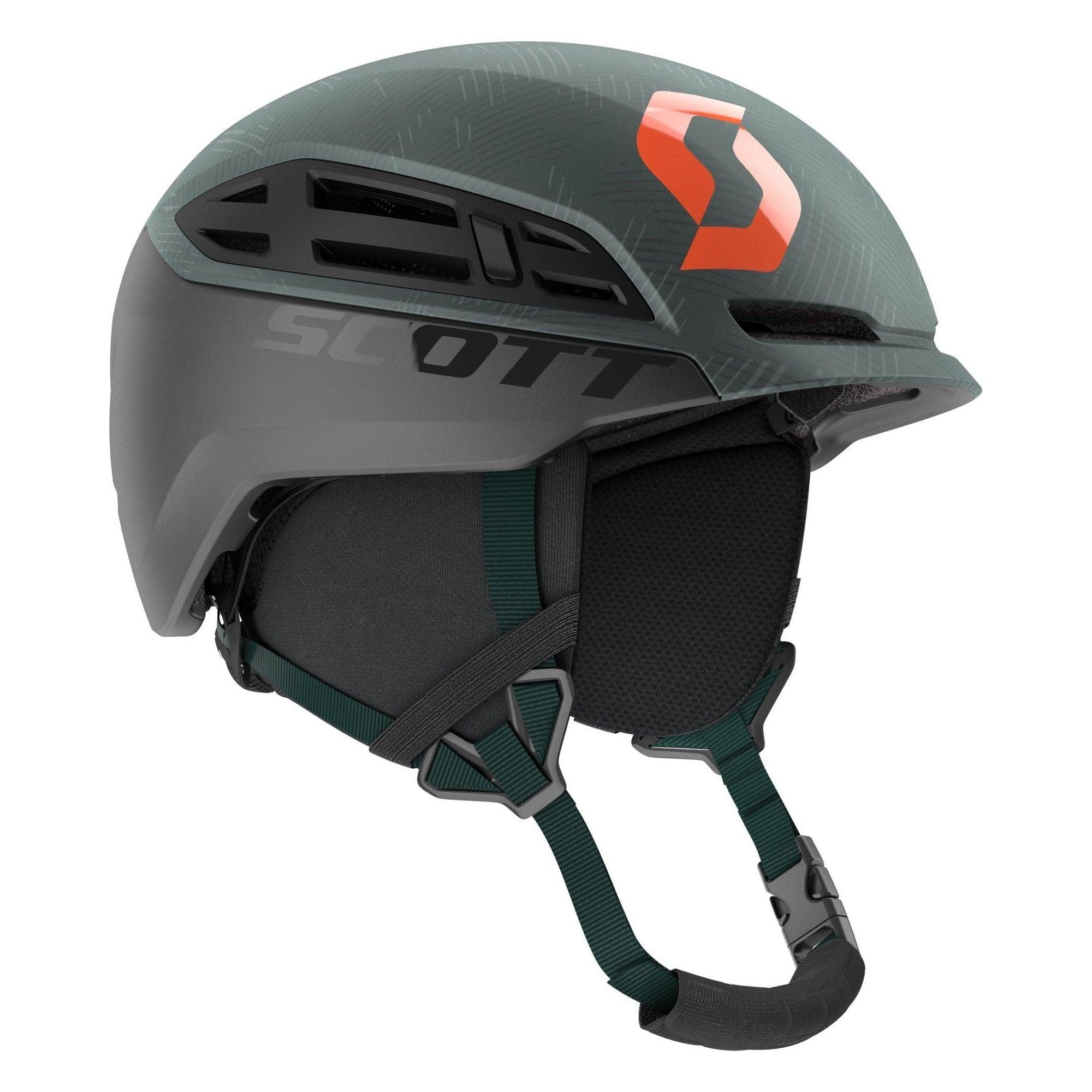 Scott Couloir Freeride Helmet Helmet Ski Helmet SCOTT Small Sombre Green/Pumpkin