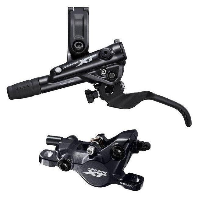 Shimano Deore XT BL-M8100/BR-M8100 Disc Brake and Lever - Rear, Hydraulic, Post Mount, 2-Piston, Black Cycling Parts - Brake - Disc Brake Shimano