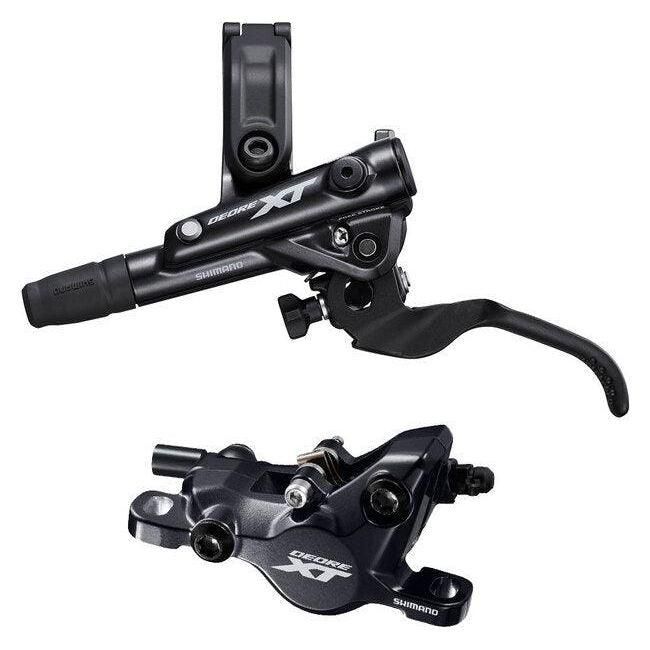Shimano Deore XT BL-M8100/BR-M8100 Disc Brake and Lever - Rear, Hydraulic, Post Mount, 2-Piston, Black Cycling Parts - Brake - Disc Brake Shimano