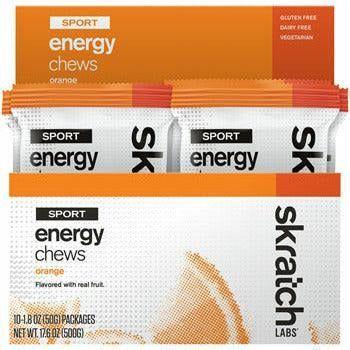 Skratch Labs Sport Energy Chews Cycling Accessories - Food Skratch Labs Box of 10 Orange