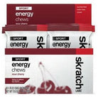 Skratch Labs Sport Energy Chews Cycling Accessories - Food Skratch Labs Box of 10 Caffeinated Sour Cherry
