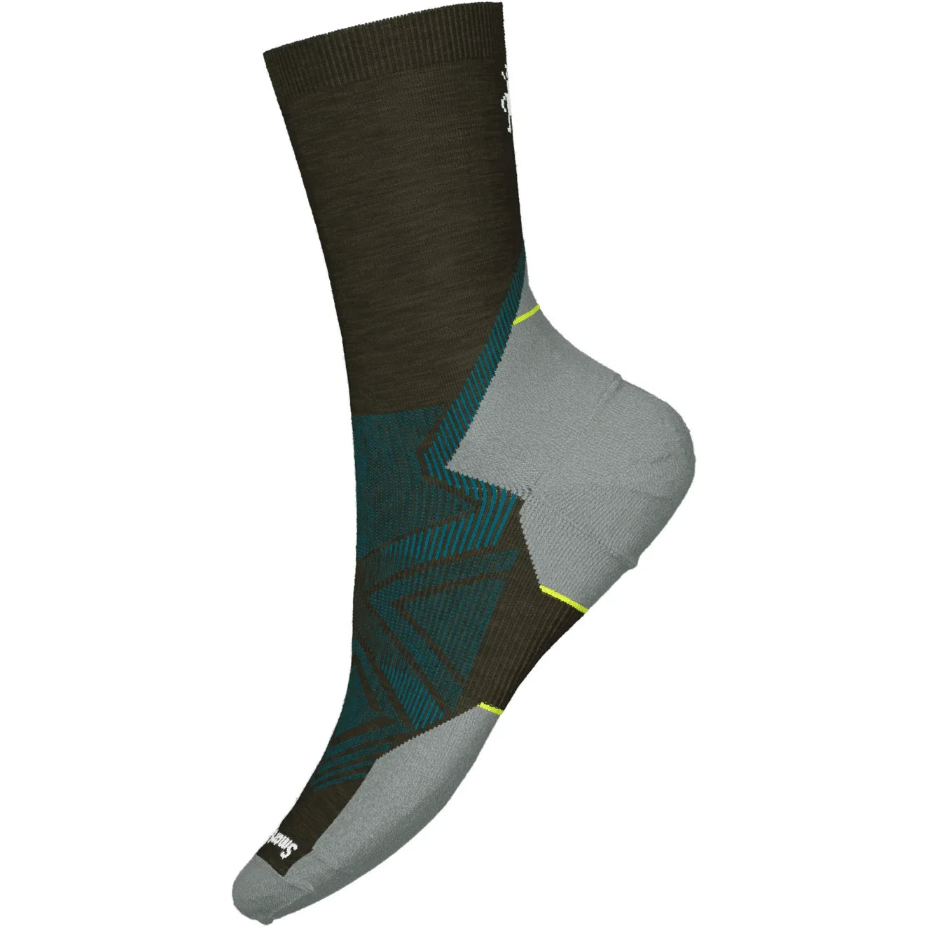 Smartwool Run Targeted Cushion Mid Crew Socks Summer Apparel - Socks Smartwool Medium Military Olive