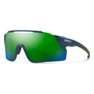Smith Attack MAG MTB Sunglasses Eyewear - Sunglasses Smith Optics Matte Stone | ChromaPop Green Mirror