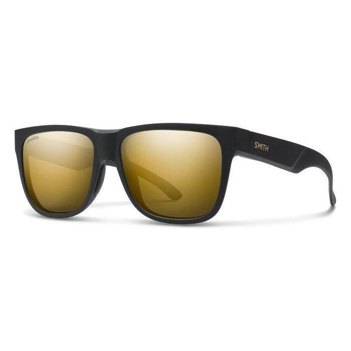 Smith Lowdown 2 Sunglasses Eyewear - Sunglasses Smith Optics Matte Black Gold || ChromaPop Polarized Black Gold