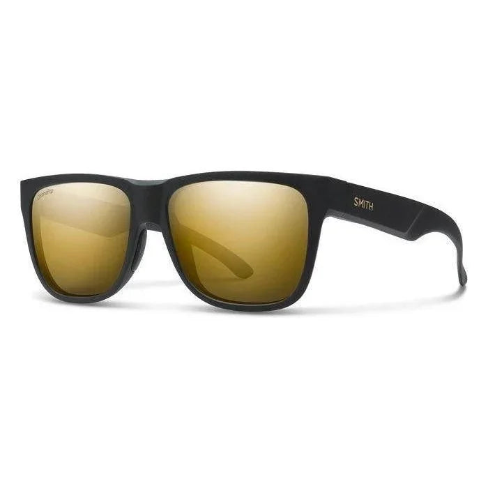 Smith Lowdown 2 Sunglasses Eyewear - Sunglasses Smith Optics Matte Black Gold || ChromaPop Polarized Black Gold