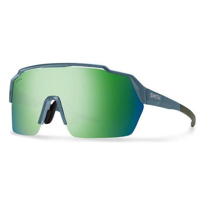 Smith Shift Split MAG Sunglasses Eyewear - Sunglasses Smith Optics Matte Stone / Moss | ChromaPop Green Mirror