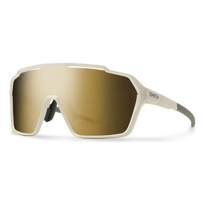 Smith Shift XL MAG Sunglasses Eyewear - Sunglasses Smith Optics Matte Bone | ChromaPop Black Gold Mirror
