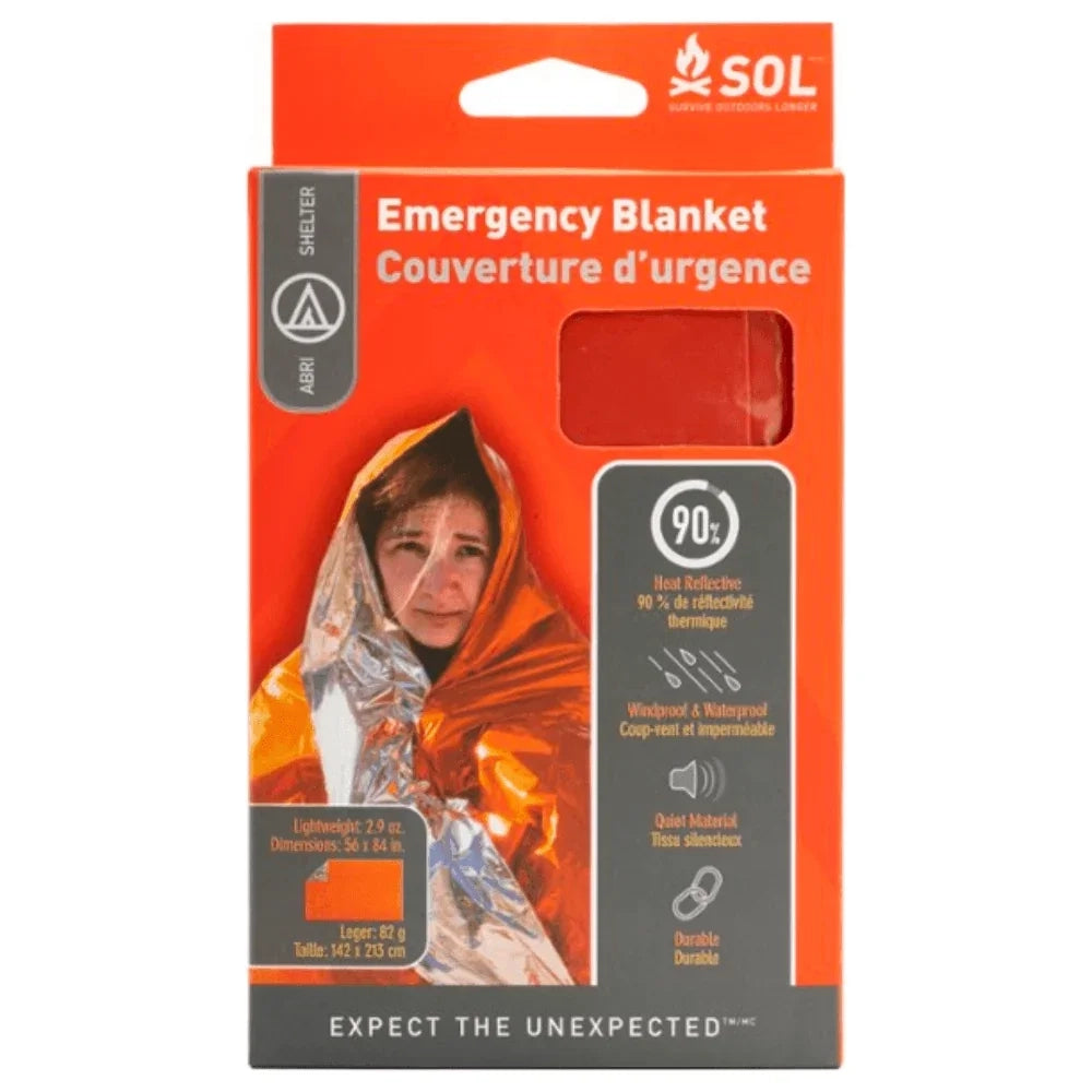 SOL Emergency Blanket Summer Gear - Camp Accessories Adventure Ready Brands