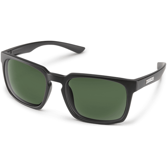 Sun Cloud Hundo Sunglasses Eyewear - Sunglasses Suncloud Matte Black || Polarized Gray Green