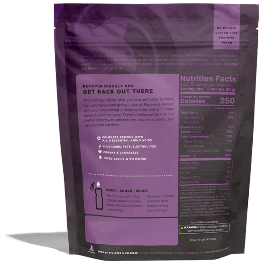 Tailwind Recovery Mix Cycling Accessories - Food Tailwind Nutrition