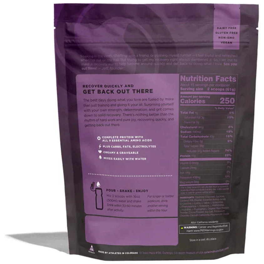 Tailwind Recovery Mix Cycling Accessories - Food Tailwind Nutrition