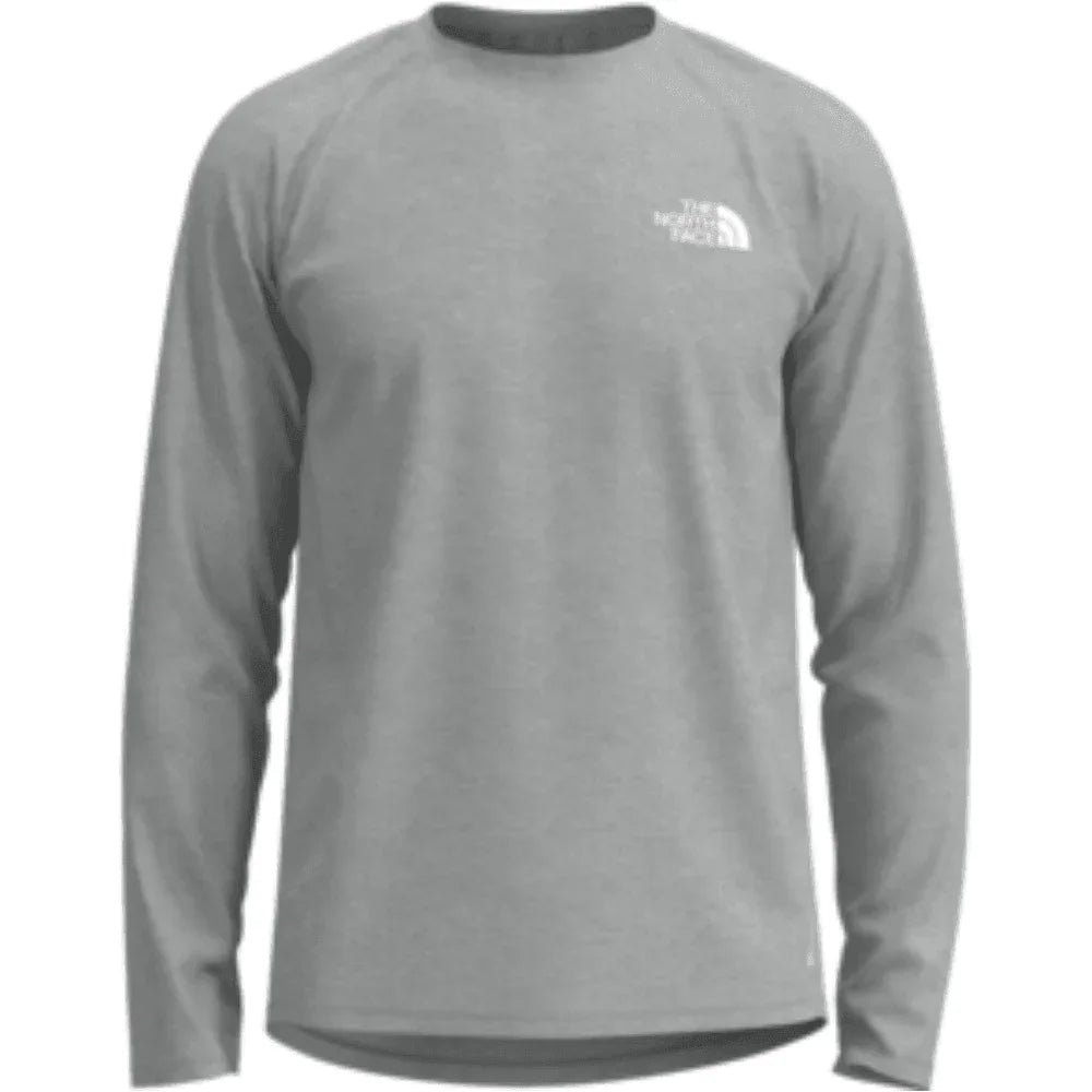 The North Face Big Pine L/S Crew Summer Apparel - Mens - Tops The North Face Large Tin Grey Heather