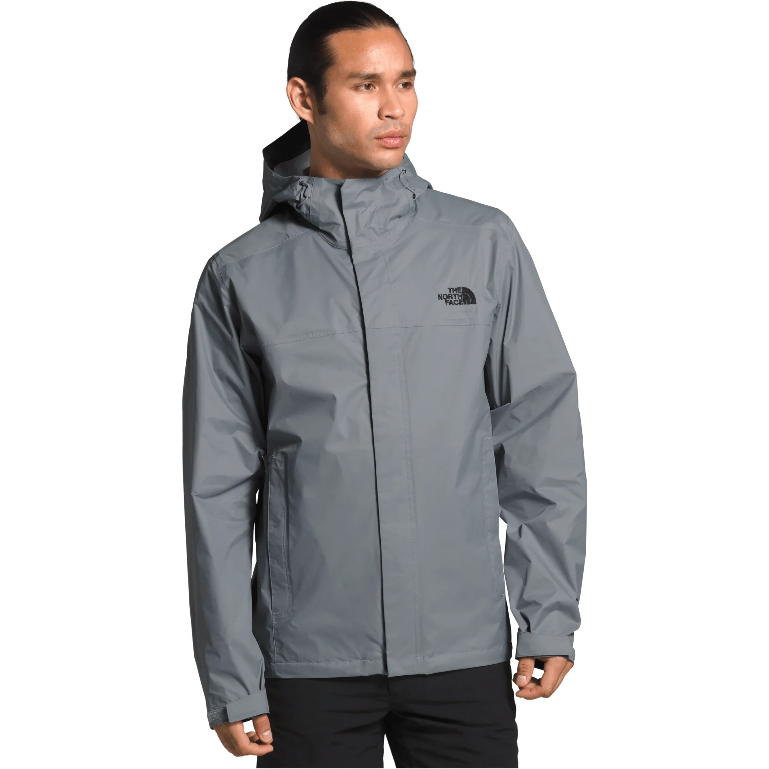 The North Face M Venture 2 Rain Jacket Summer Apparel - Mens The North Face Medium Mid Grey/TNF Black