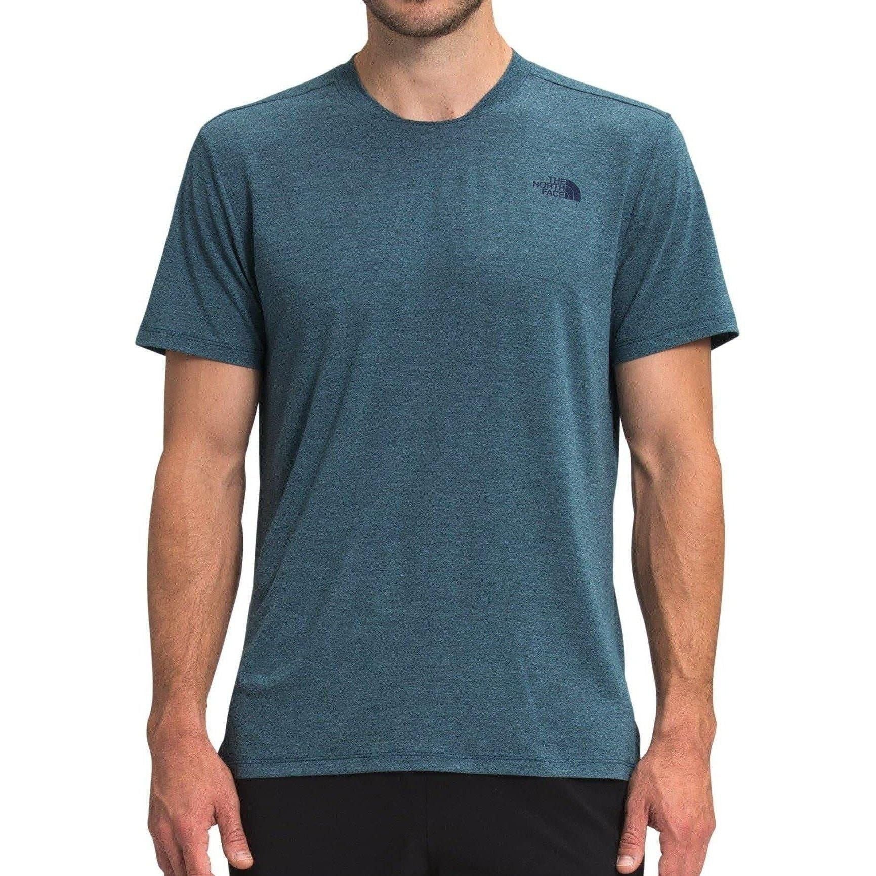 The North Face M Wander Short Sleeve Summer Apparel - Mens The North Face Small Monterey Blue Heather