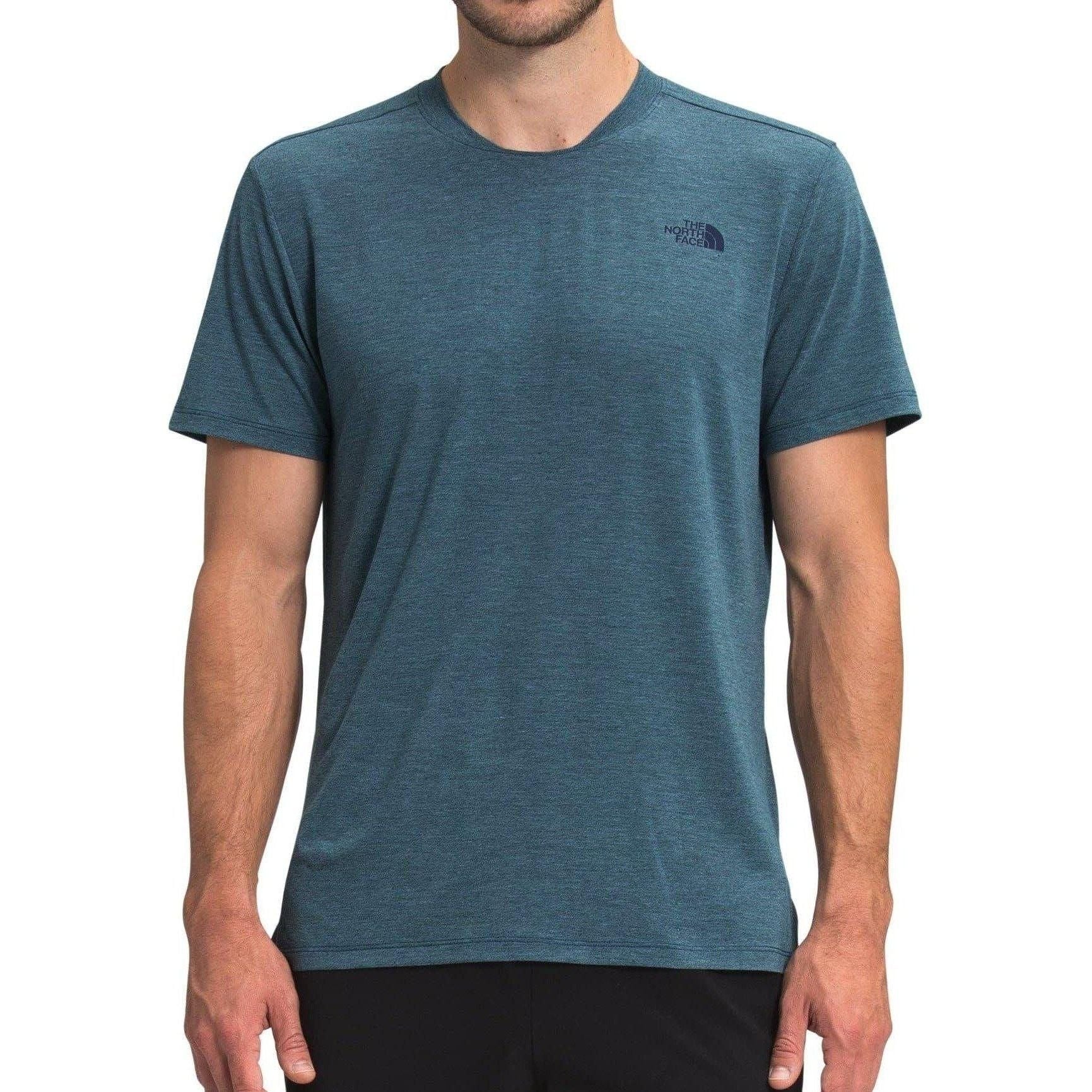 The North Face M Wander Short Sleeve Summer Apparel - Mens The North Face Small Monterey Blue Heather