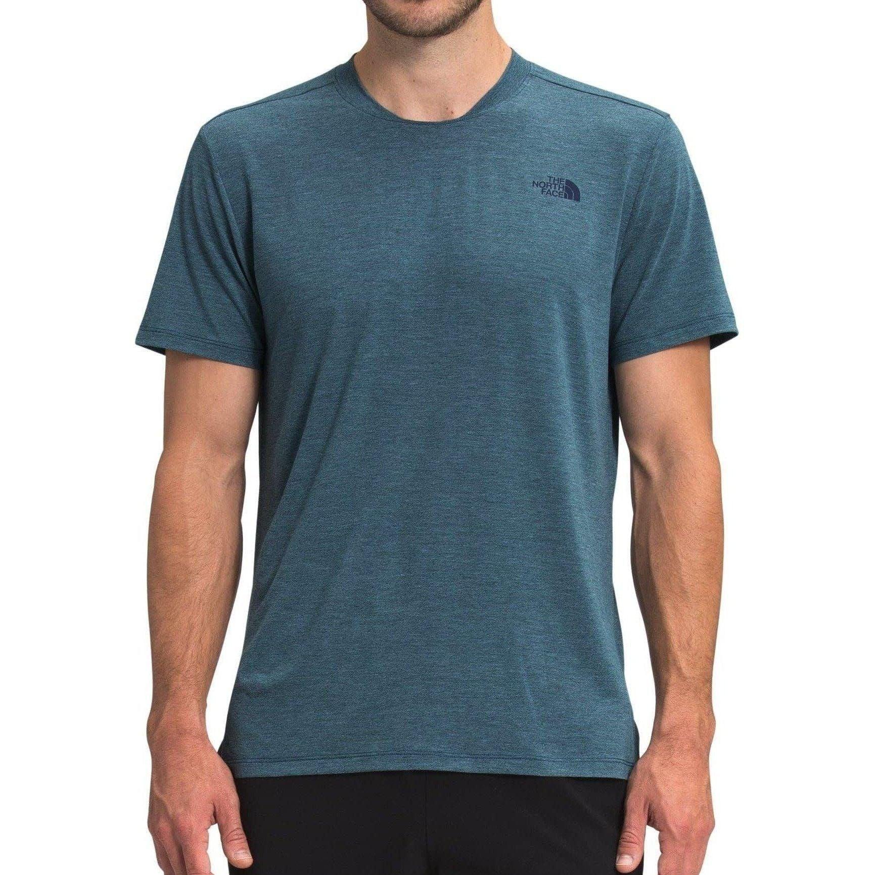 The North Face M Wander Short Sleeve Summer Apparel - Mens - Tops The North Face Small Monterey Blue Heather