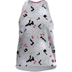 The North Face W Printed Sunriser Tank Summer Apparel - Womens - Tops The North Face Small TNF White Trail Marker Print