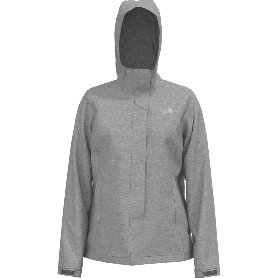 The North Face W Venture 2 Rain Jacket Summer Apparel - Womens The North Face Medium Light Grey Heather