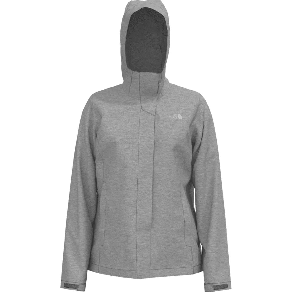 The North Face W Venture 2 Rain Jacket Summer Apparel - Womens - Tops The North Face Medium Light Grey Heather