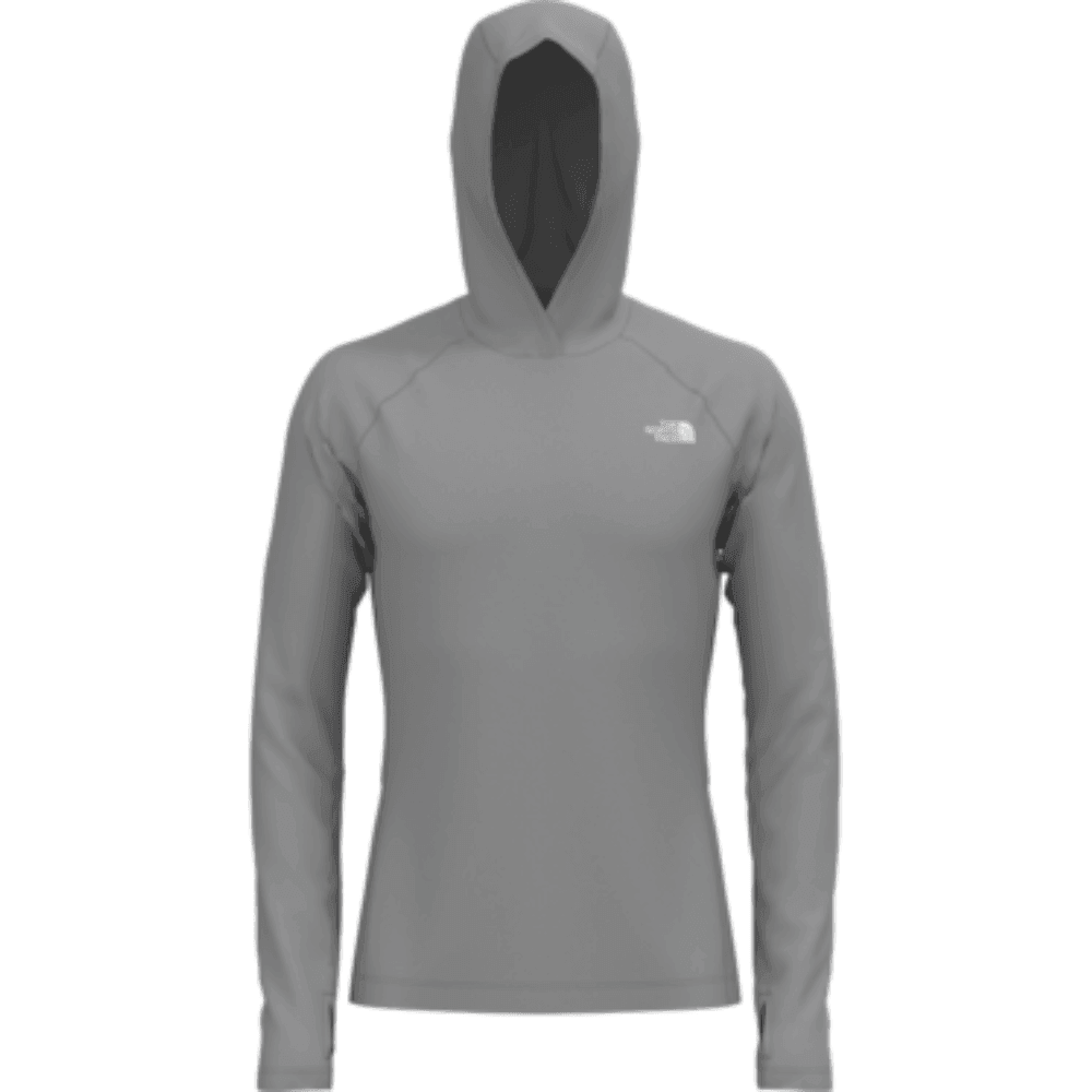 The North Face Wander Sun Hoodie Summer Apparel - Mens The North Face Small Meld Grey Heather