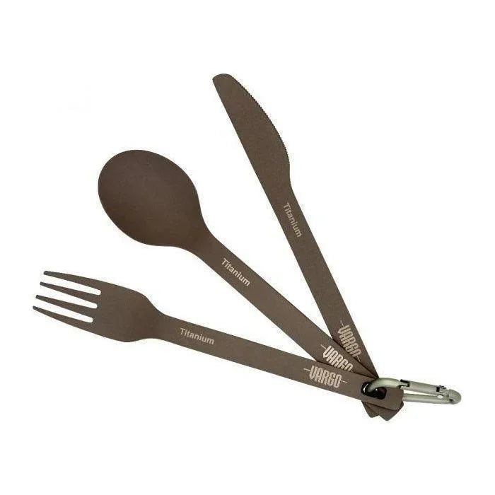 Vargo Silverware Summer Gear - Camping Utensils Vargo Knife/Fork/Spoon Set