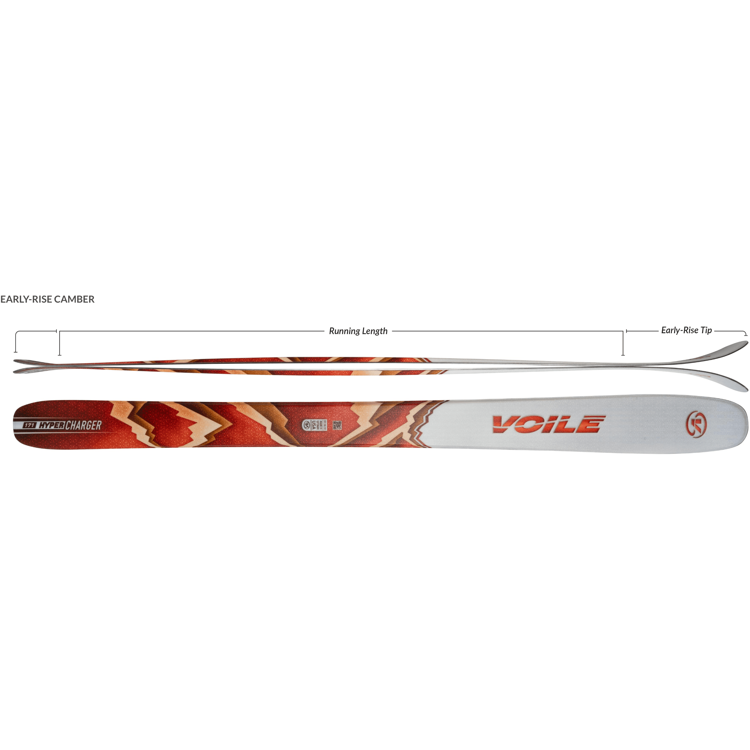 Voile HyperCharger Alpine Touring Ski Skis - Touring Skis - Freeride - Mens Voile