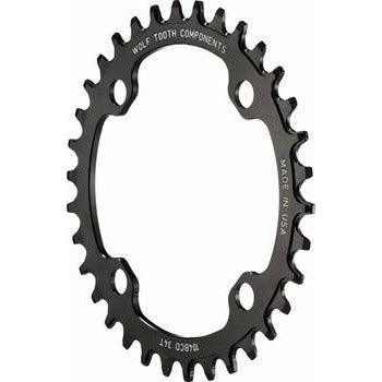 Wolf Tooth 104 BCD Chainring - Drop-Stop, Black Cycling Parts Wolf Tooth