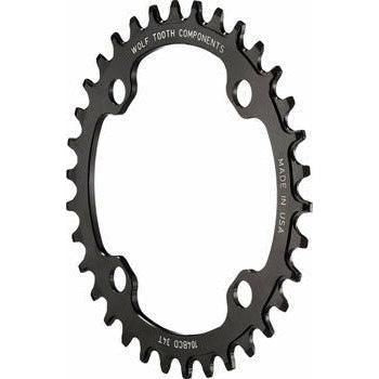 Wolf Tooth 104 BCD Chainring - Drop-Stop, Black Cycling Parts Wolf Tooth