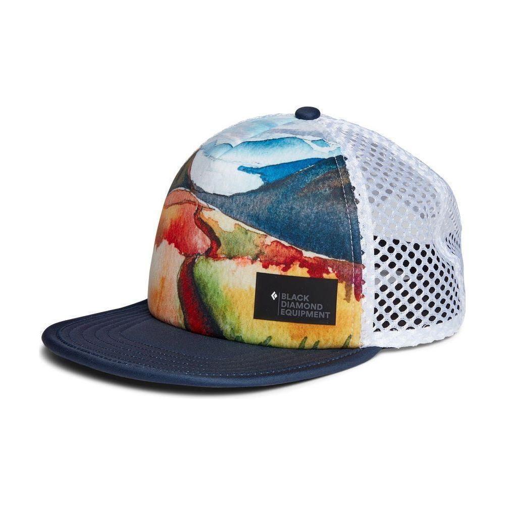 Black Diamond Hideaway Trucker Hat Winter Apparel - Hats and Beanies Black Diamond Trail Print-Steel Grey