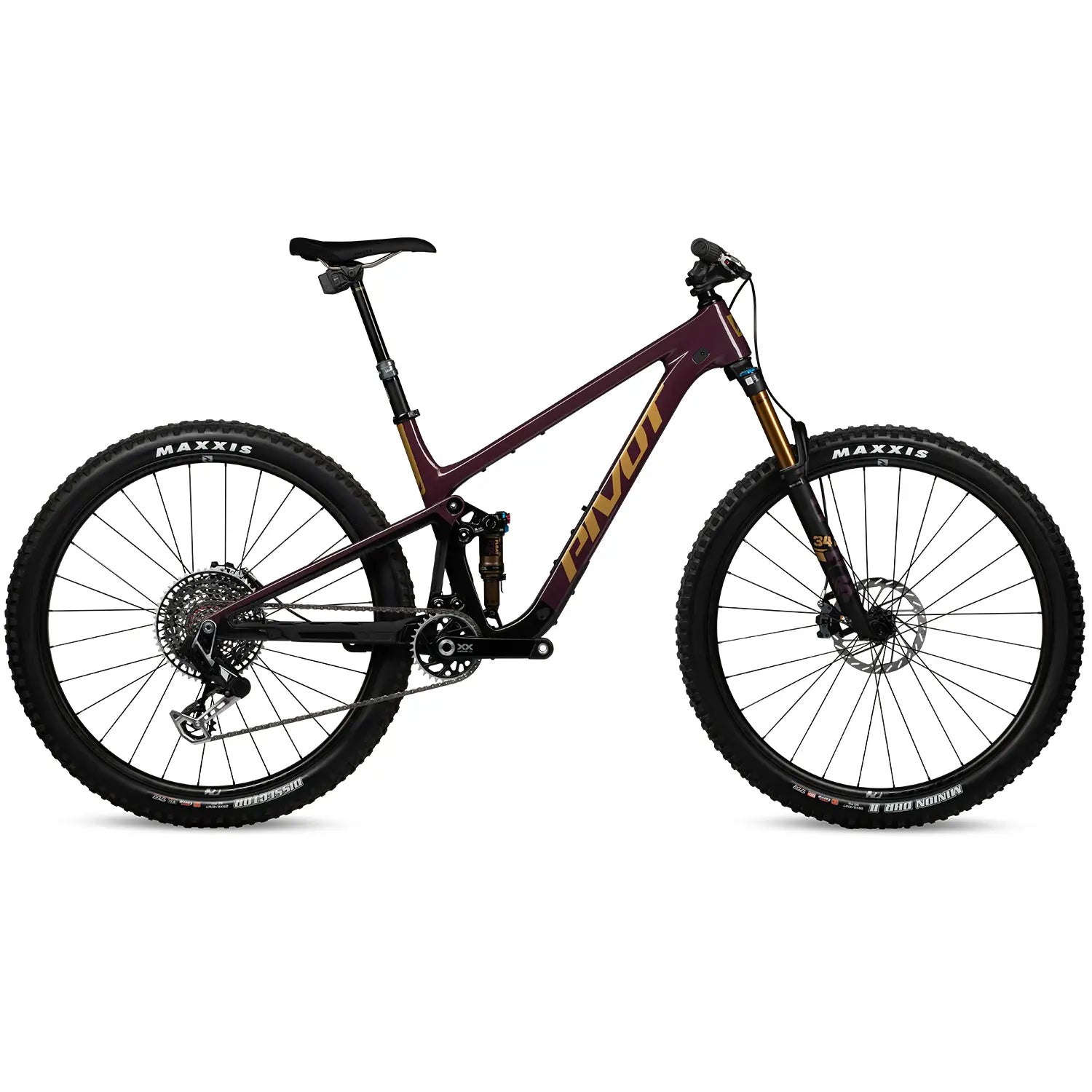 Pivot Trailcat SL Team XX Eagle Transmission w/ Carbon Wheels Bicycle - Mountain - Trail PIVOT CYCLES XSmall Dr. Purple