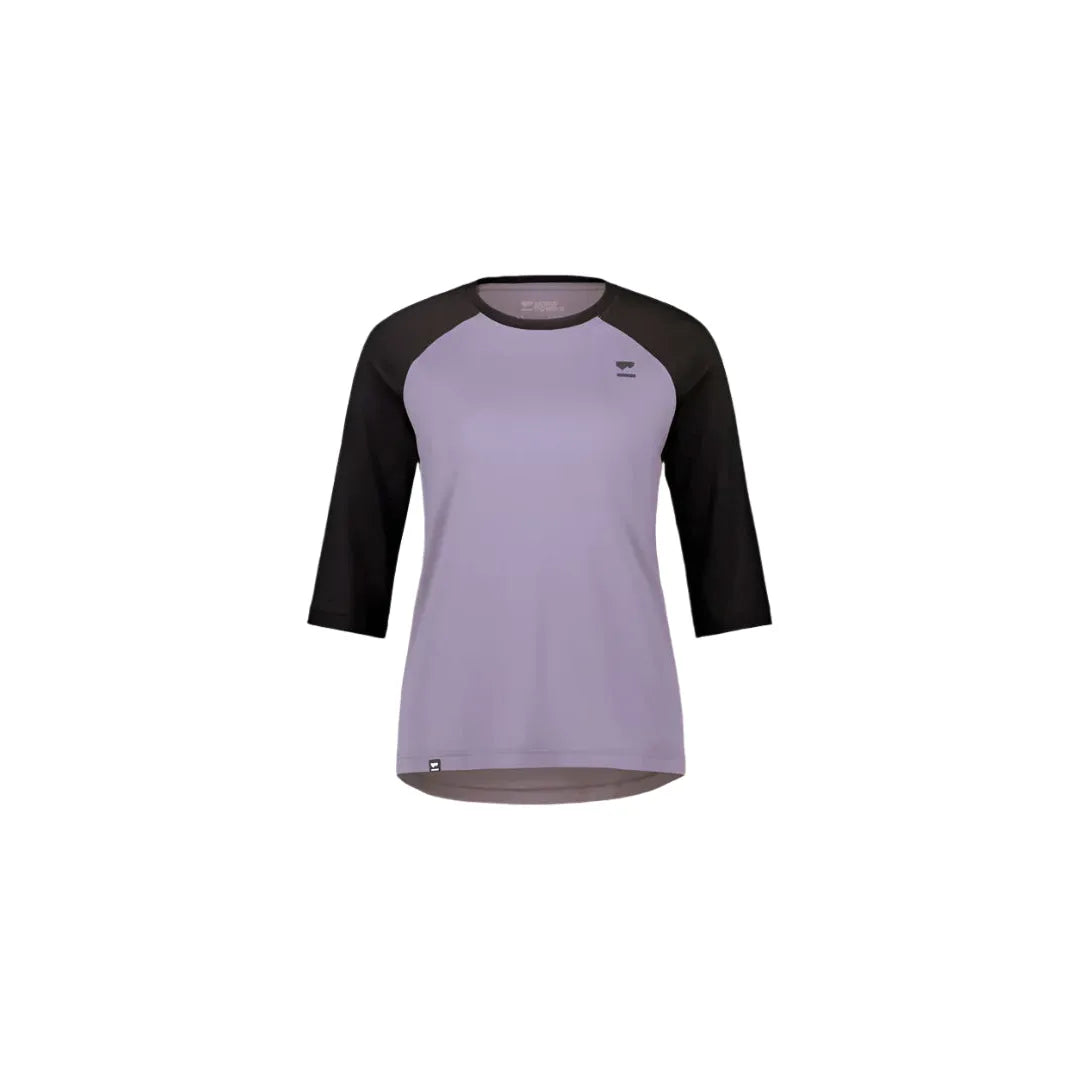Mons Royale W Tarn Merino Shift Raglan 3/4 Cycling Apparel - Womens - Jersey - Long Sleeve Mons Royale XSmall Thistle / Black