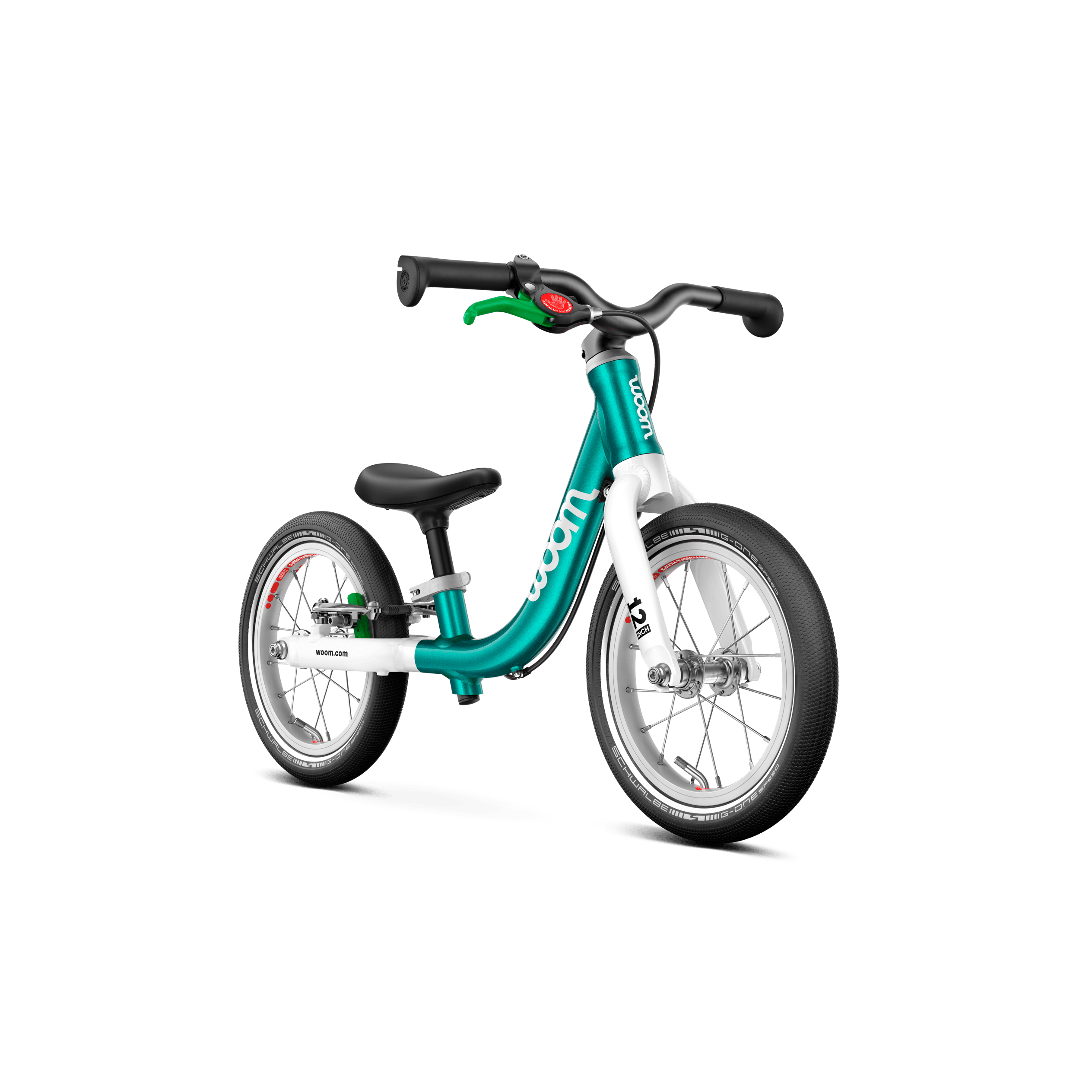 Woom GO 1 Bicycle - Kids Bikes - 12" Woom 12" Metallic Turquoise