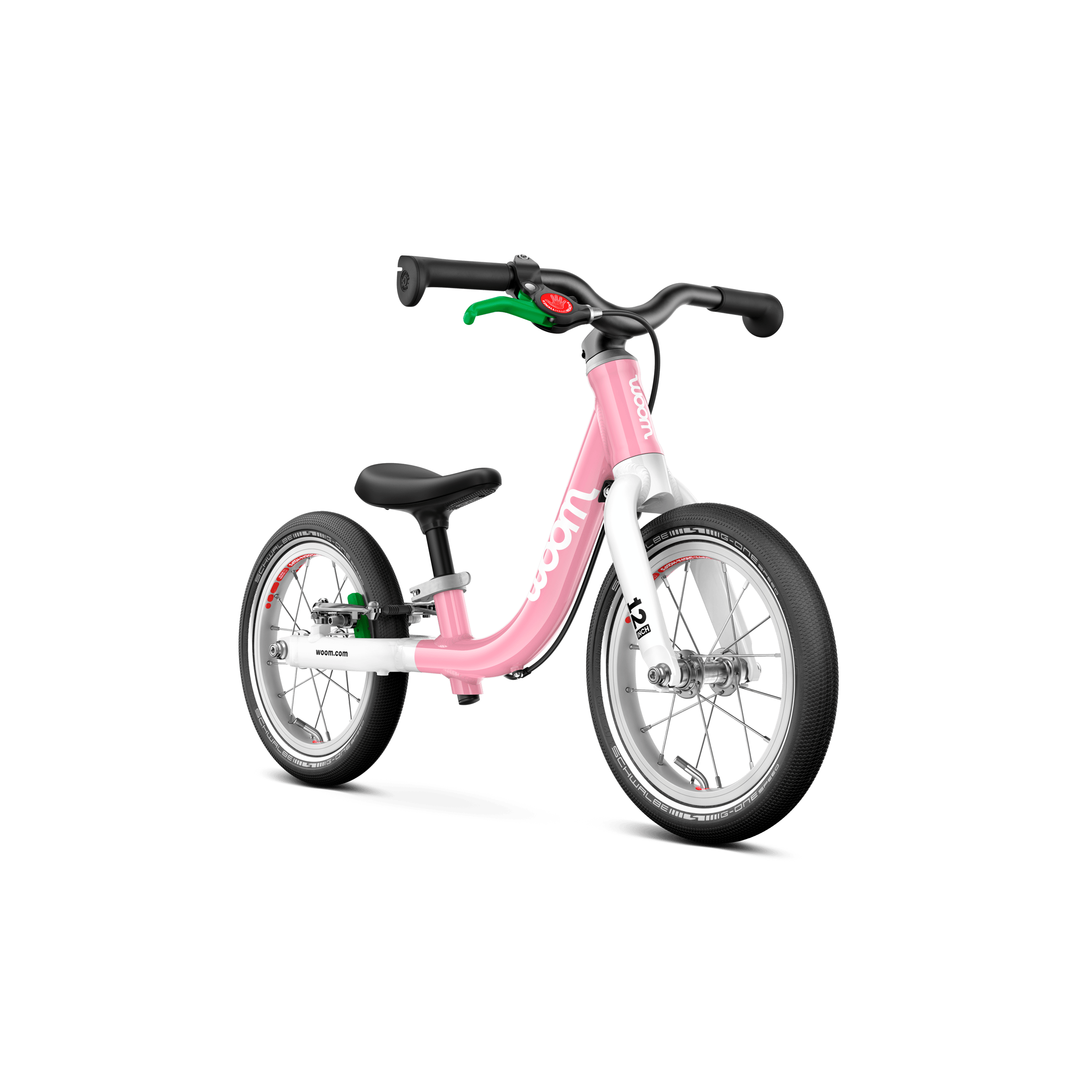 Woom GO 1 Bicycle - Kids Bikes - 12" Woom 12" Powder Pink