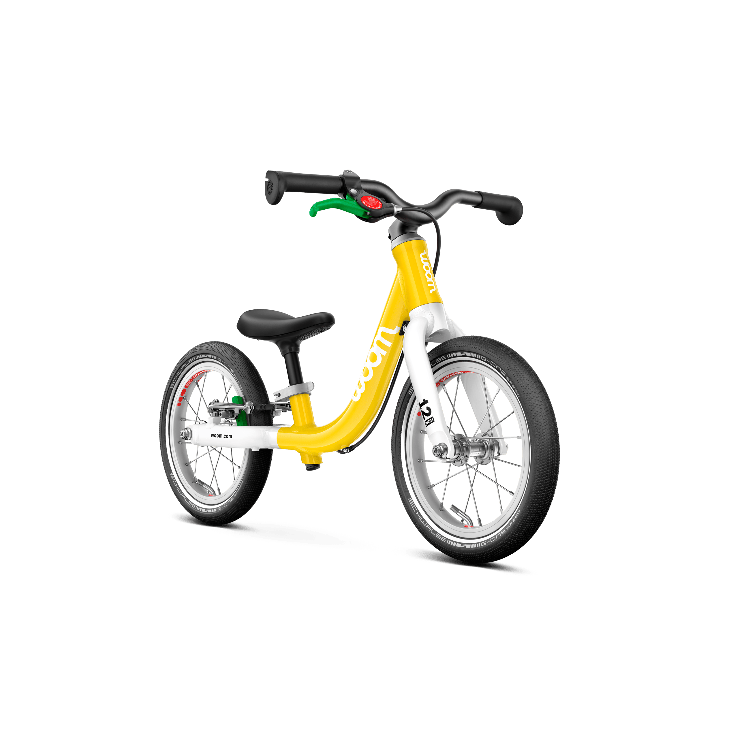 Woom GO 1 Bicycle - Kids Bikes - 12" Woom 12" Vibrant Yellow