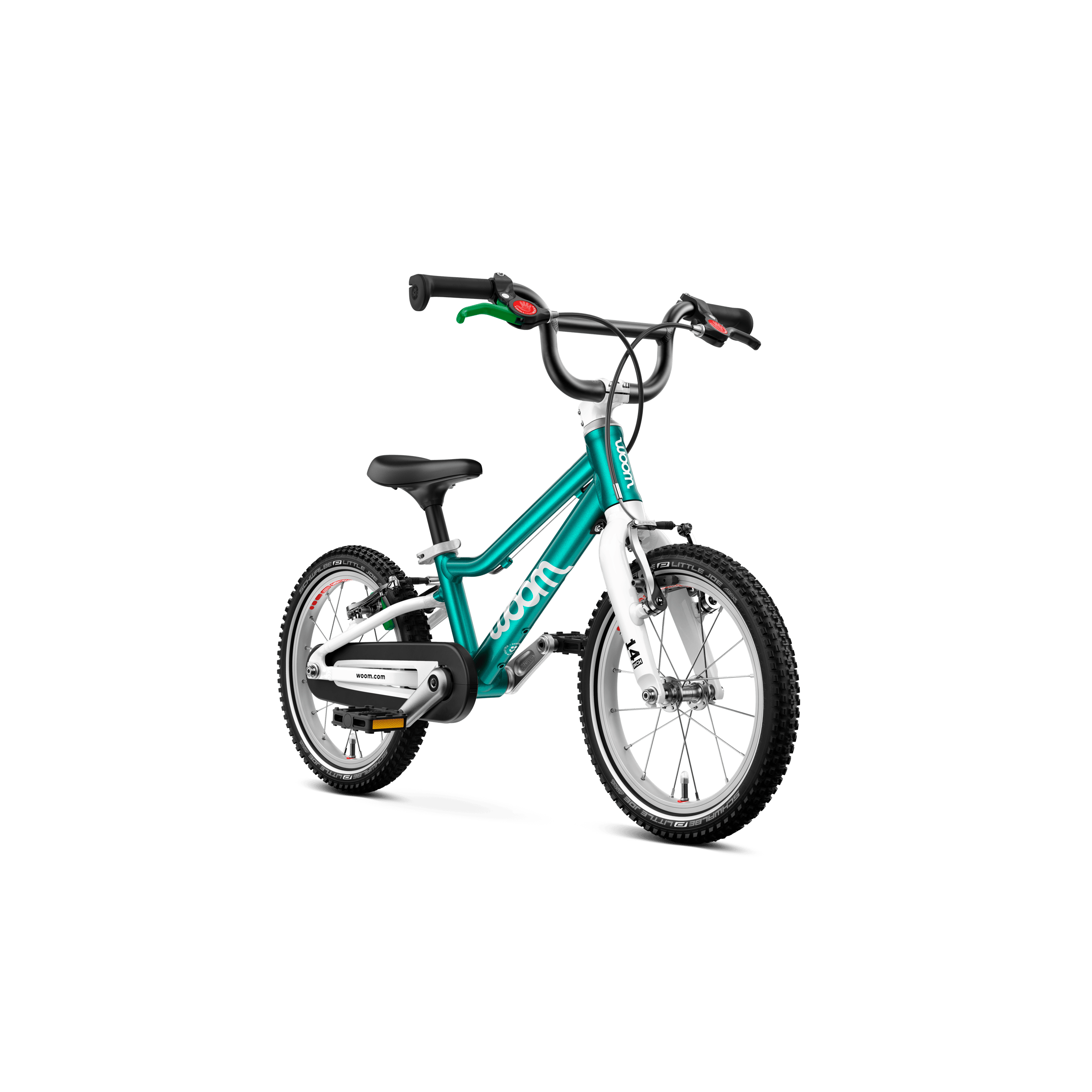 Woom GO 2 Bicycle - Kids Bikes - 14" Woom 14" Metallic Turquoise