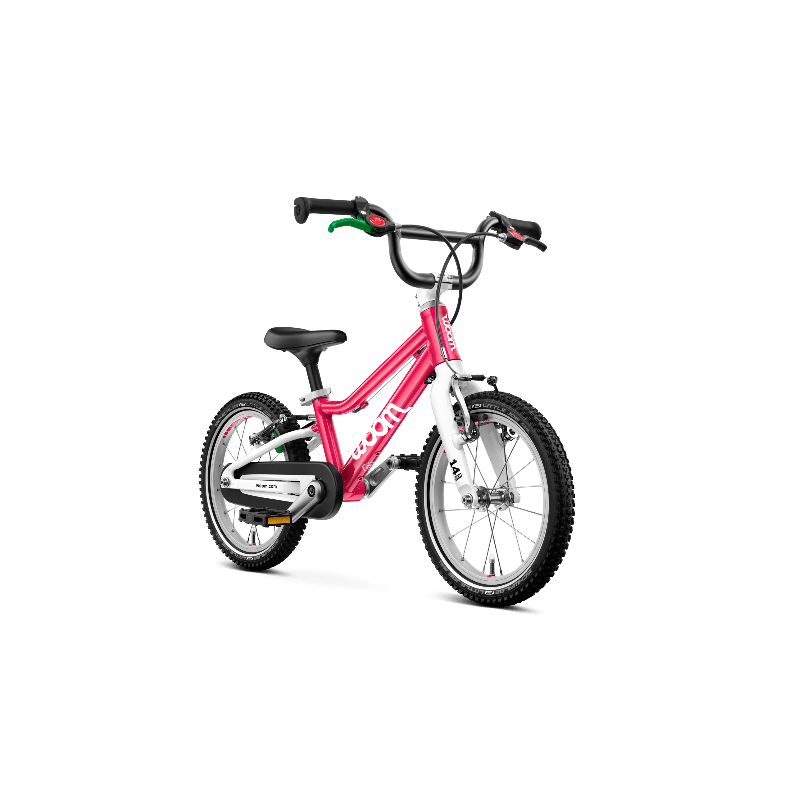 Woom GO 2 Bicycle - Kids Bikes - 14" Woom 14" Hot Pink
