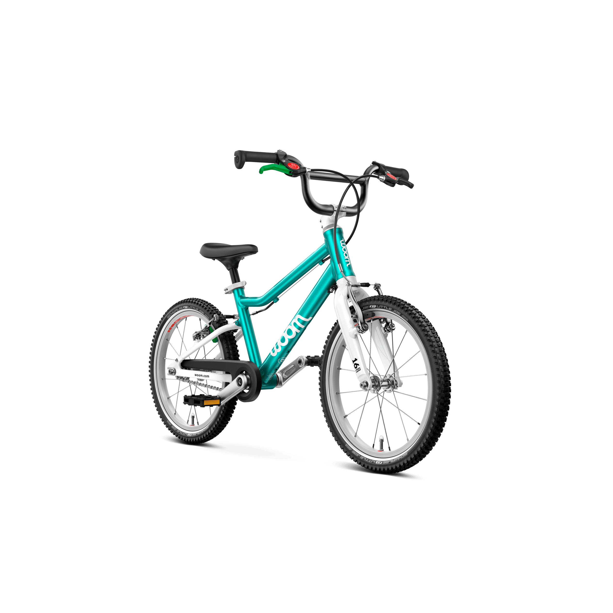 Woom GO 3 Bicycle - Kids Bikes - 16" Woom 16" Metallic Turquoise