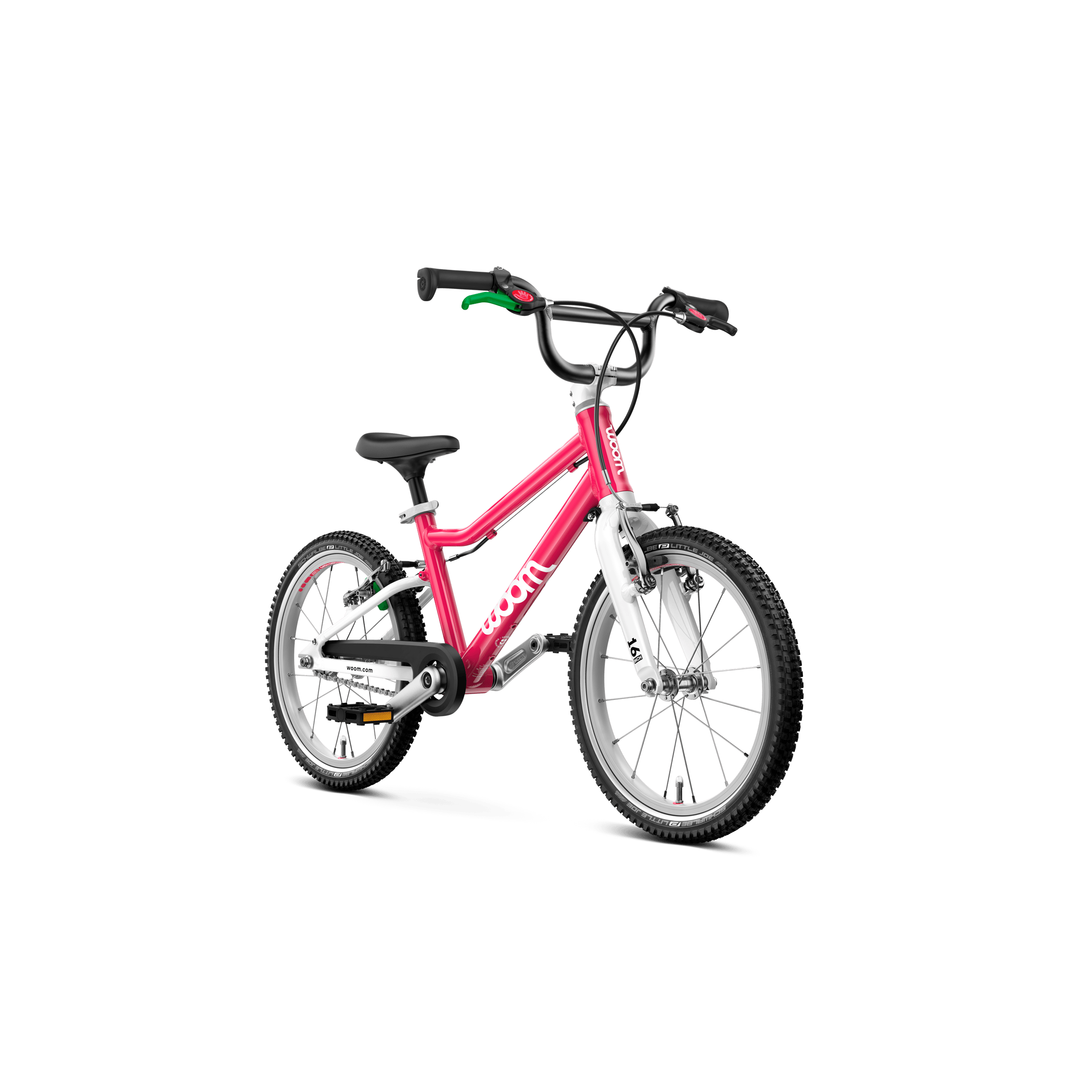 Woom GO 3 Bicycle - Kids Bikes - 16" Woom 16" Hot Pink