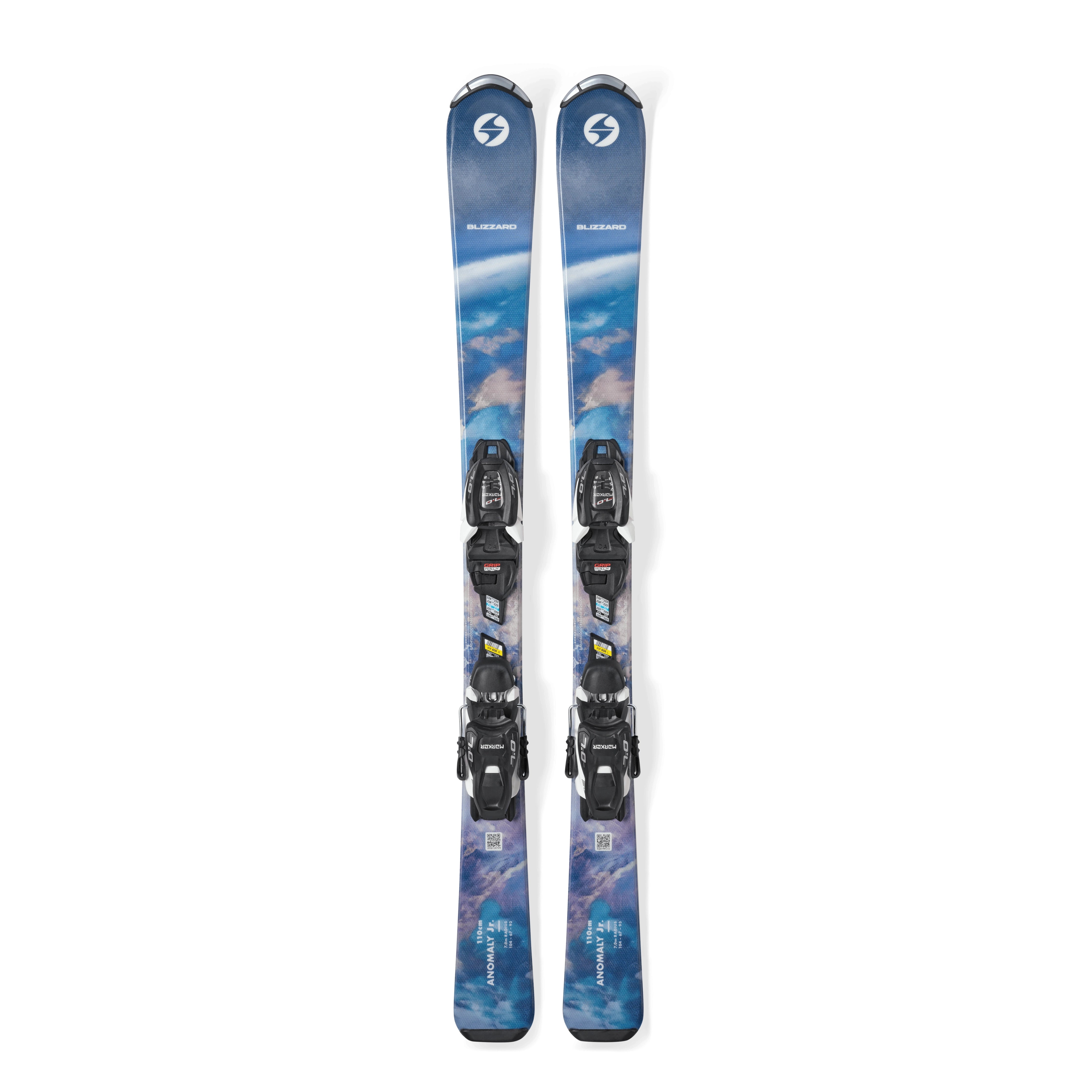 Blizzard Anomaly JR and Marker 4.5 Skis - Alpine Skis - Kids Blizzard