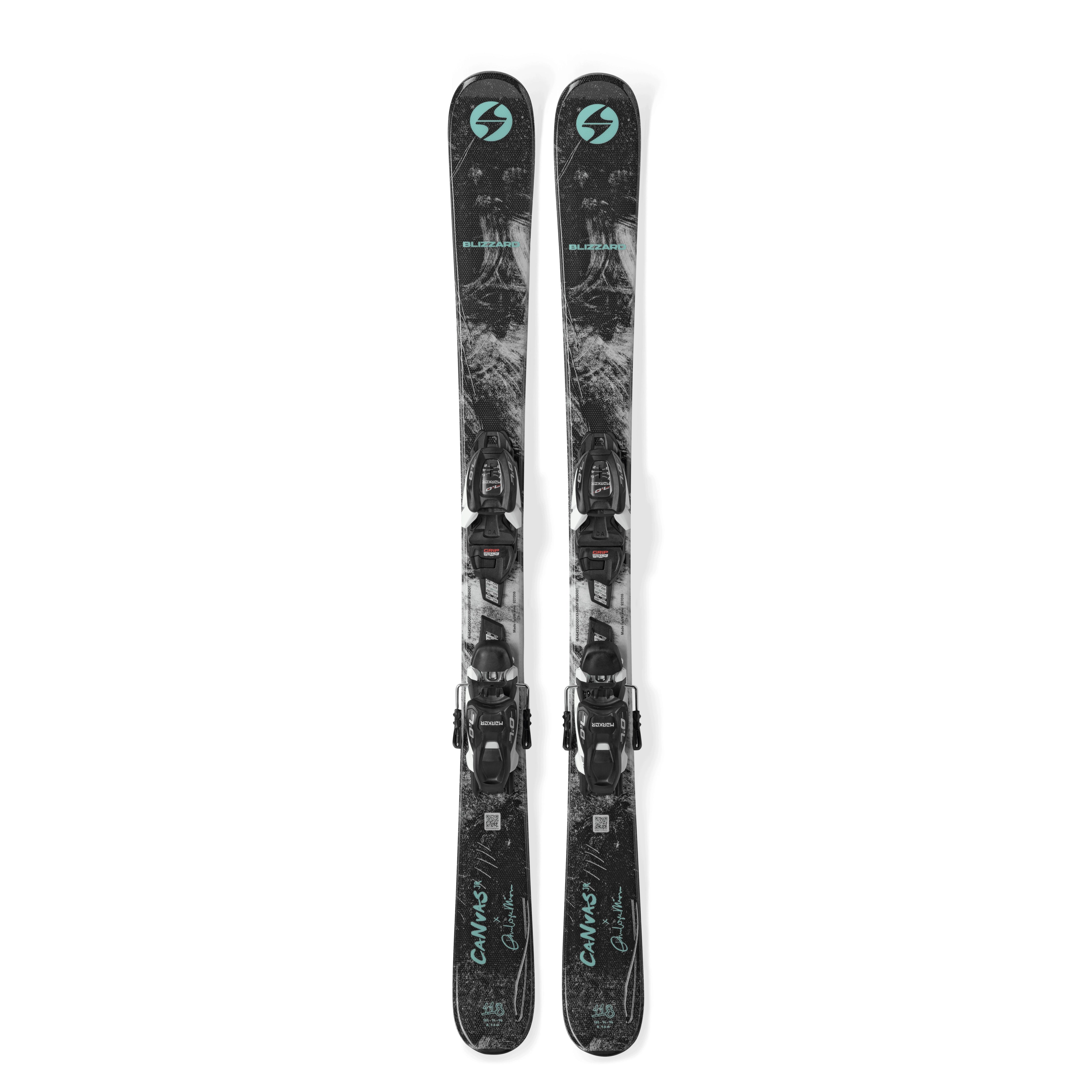 Blizzard Canvas JR and Marker 7.0 Binding Skis - Alpine Skis - Kids Blizzard