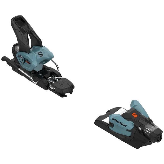 Salomon Strive 12 GripWalk Alpine Binding Ski Bindings - Alpine Binding Salomon 100 Smoke Blue / Flame Orange 