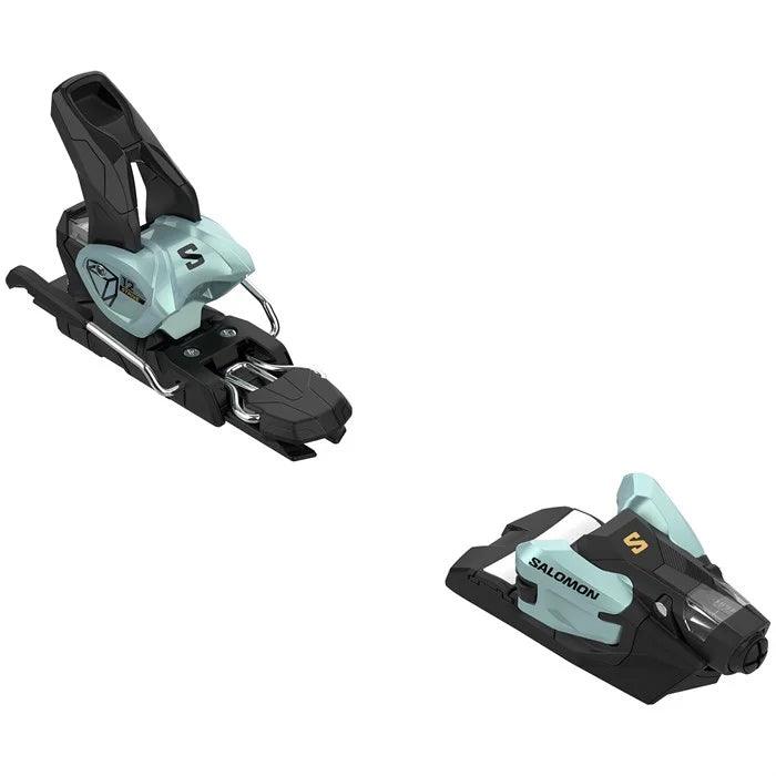 Salomon Strive 12 GripWalk Alpine Binding Ski Bindings - Alpine Binding Salomon 90 Bleached Aqua / Gold 