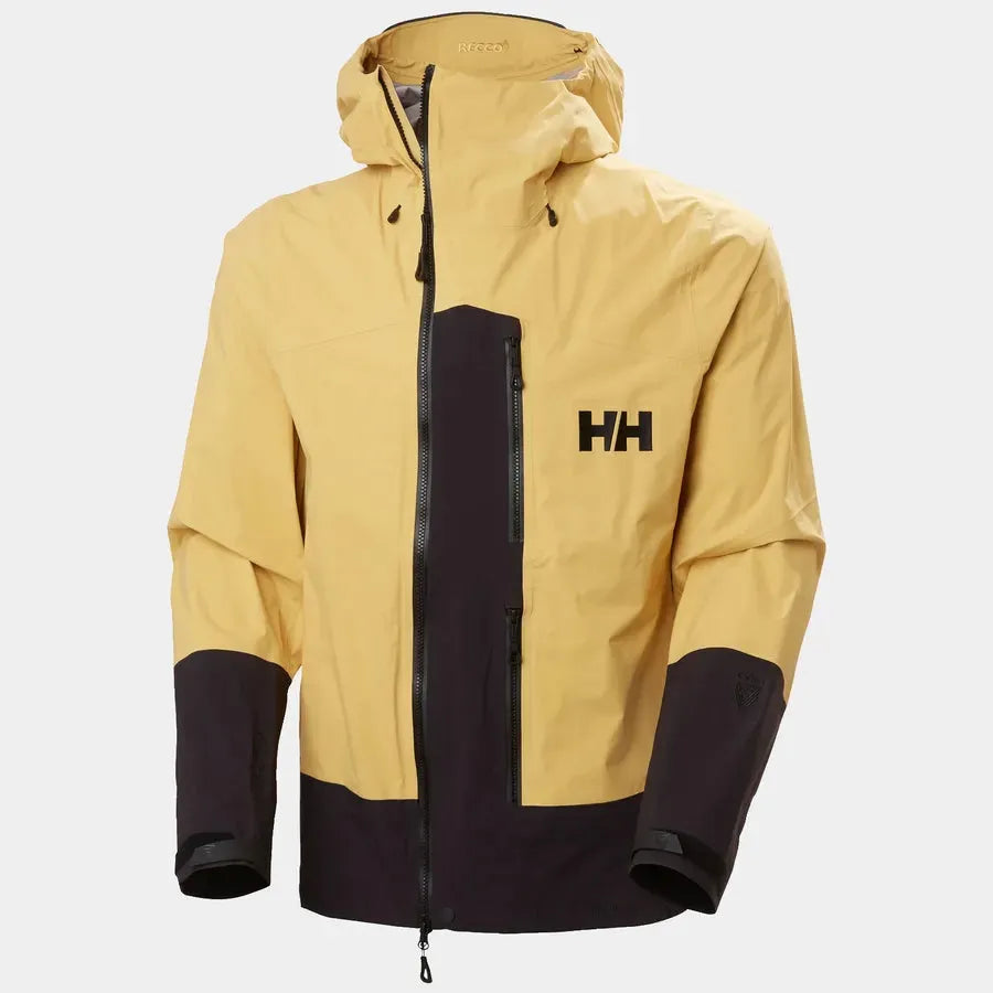 Helly Hansen M Odin Infinity Shell Jacket Winter Apparel - Winter Apparel Mens Hardshell Top Helly Hansen Small Sand