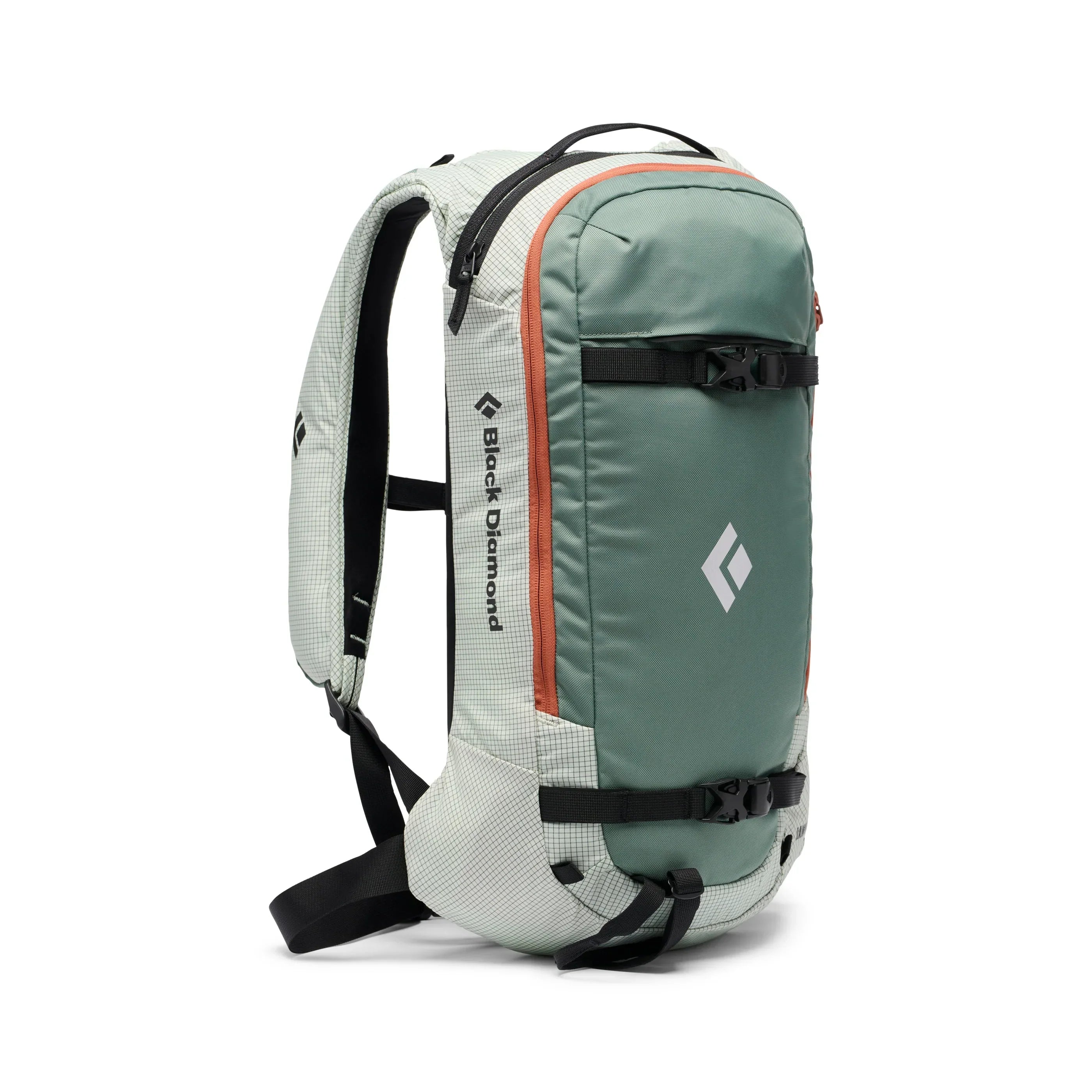 black skiing backpack for 15 laptop Black Diamond Dawn Patrol 15 Backpack, Foam Green / M/L