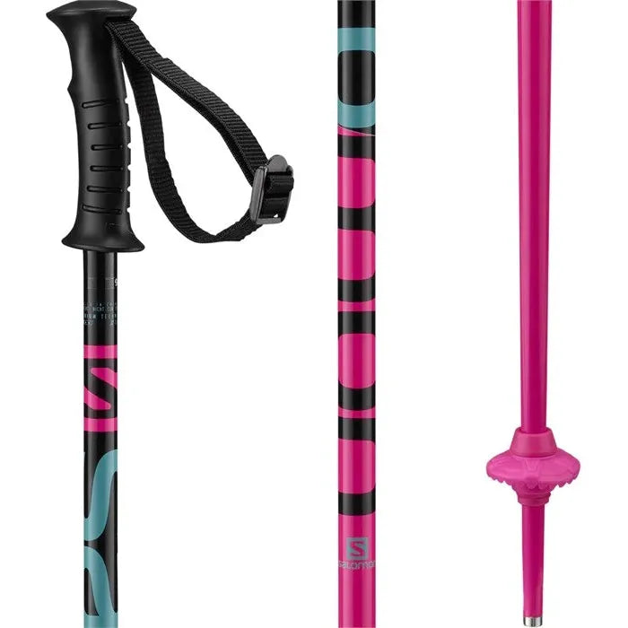 Salomon Kaloo JR Pole Poles - Alpine Poles Salomon Pink 80