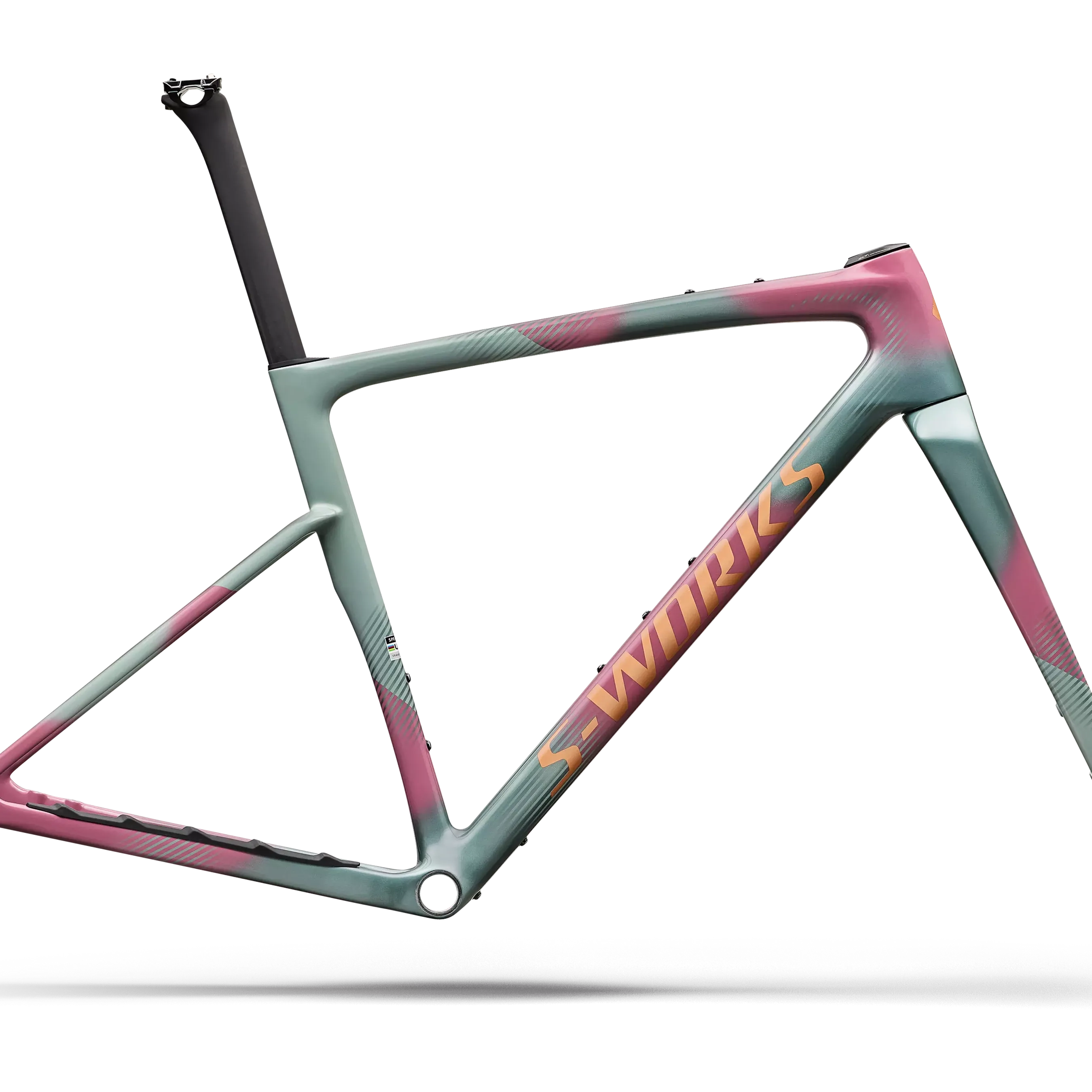 Specialized Crux 5 Frameset - Fact 12r Carbon Bicycle - Frame Specialized 61 Agave Grey/photon Tint Over Silver Dust