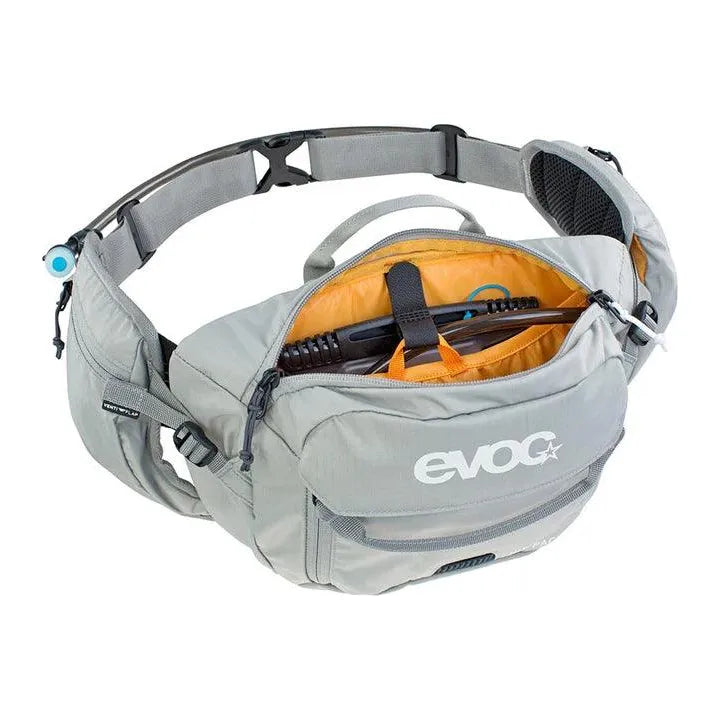 EVOC Hip Pack 3L + 1.5L Bladder 3L Bladder: Included (1.5L) - Cripple Creek Backcountry